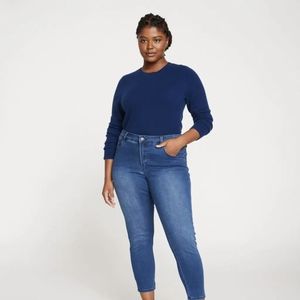 Universal Standard Seine Mid Rise Skinny Jeans 27" - True Blue